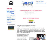Tablet Screenshot of literacyactioncenter.org